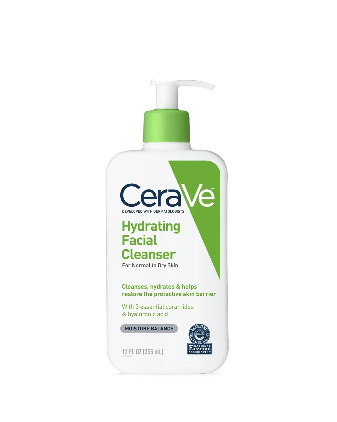 A pump-bottle cleanser photographed as a clear source product.